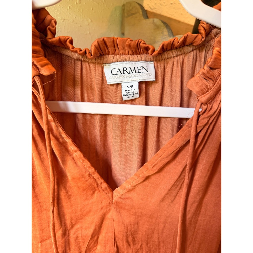 Carmen Marc Valvo Sleeveless Blouse
